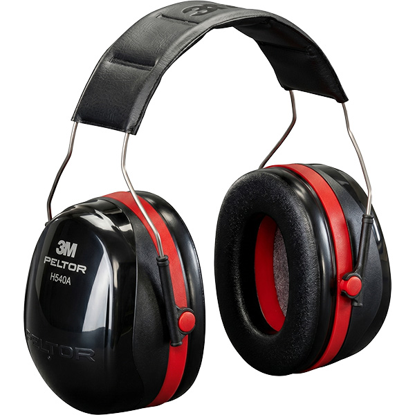 3M Cuffie Auricolari Peltor Optime III H540A 34 DB Colore NERO/ROSSO - 3M
